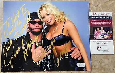 GORGEOUS GEORGE SIGNED 8x10 Photo W/ Macho Man Wrestling Autograph JSA - WCW WWE • $69.99