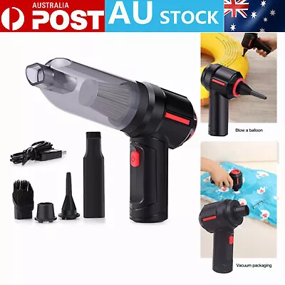 Home Rechargeable Car Vacuum Cleaner Wireless Handheld Vaccum Cleaner Wet Dry AU • $14.99