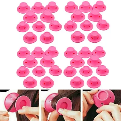 £4.95 • Buy Magic Silicone Heatless Hair Curlers DIY Soft No Heat Hair Roller Curling Tools