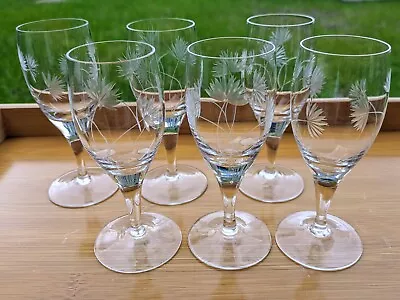 Lead Crystal Stemmed Glasses X6 • £8