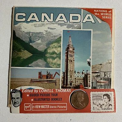 View-Master CANADA Nations Of The World A090 3 Reel Set BookStampCoin #2 • $11.05