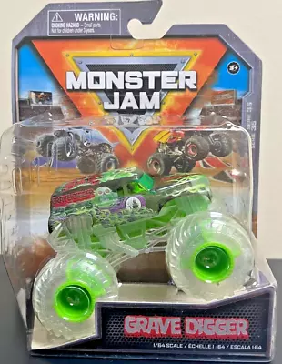 Spin Master 2024 Monster Jam GRAVE DIGGER Ghost Crew Series 35 CHASE   B* MOC * • $27