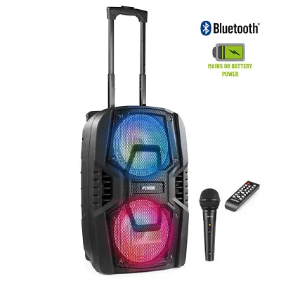 £110 • Buy Large Portable Bluetooth Speaker With Microphone And Lights - FT208LED