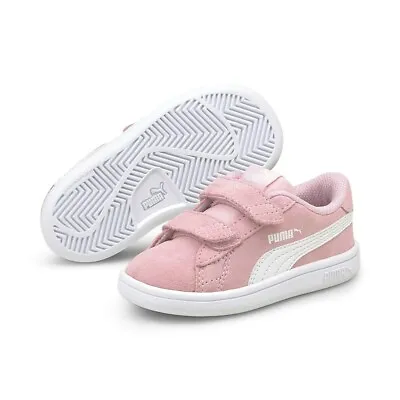 £39.51 • Buy Puma Smash V2 SD V Inf Low Top Children Shoes Trainers Pink, Girl