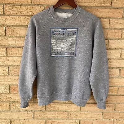 Vintage 1985 1986 The Metropolitan Opera New York City Season Sweatshirt S/M • $30