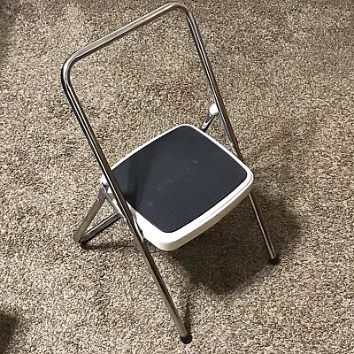 Cosco White Folding 1 Step Foot Sturdy Stool Stand • $34.99