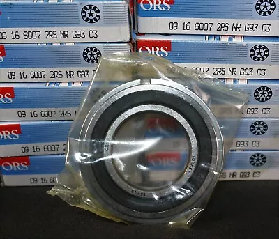 One (1) ORS 6007 2RSNR G93 C3 Deep Groove Bearing 35 MM Bore W Snap Ring NEW • $7