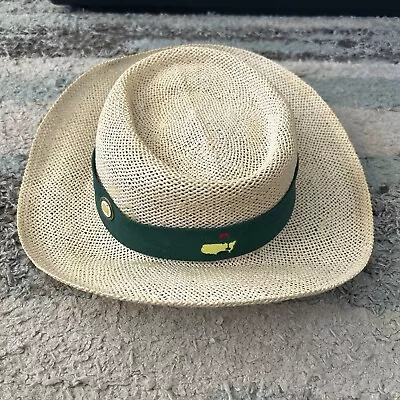 Vintage Masters Augusta National Strawlike Hat One Size Biltmore Made USA W/pin • $69.99