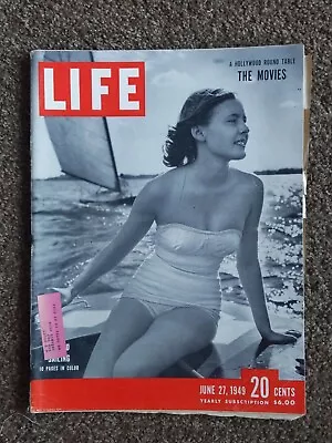Life Magazine June 27 1949. Inland Sailing. Beautiful Ads And Artwork.  • $14.32