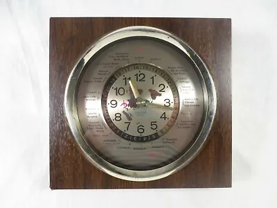 Vintage Verichron World Clock W Airplane Second Hand  Japan • $44.99