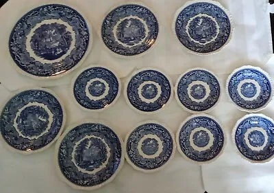  Antique 11 Pcs Mason's Patent Ironstone China Vista Pattern Set England • $62