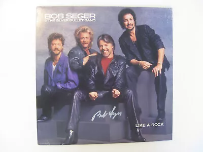 BOB SEGER - AUTOGRAPHED 1986  LIKE A ROCK  ALBUM - HIT LP HAND SIGNED By SEGER • $75