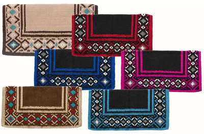$63.90 • Buy Western Wool Saddle Blanket - Diamond Design- 36 X34  - 6 Color Choices