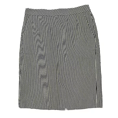 J Crew No. 2 Pencil Skirt Fully Lined Blue & White Seersucker Size 0 New 77760 • $16.97