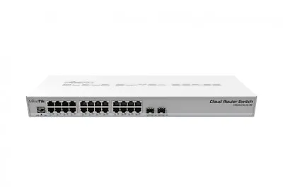 MIKROTIK CRS326-24G-2S+RM Cloud Router Switch 24xGbit LAN 2xSFP+ Rackmount • £188.88