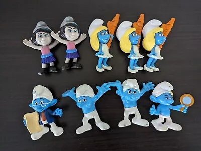 Mcdonalds Smurfs Peyo 2013 Happy Meal Toys  Joblot X 9 Collectable Figures • £12.99