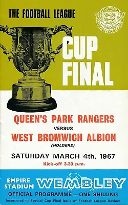 LEAGUE CUP FINAL PROGRAMME 1967 QPR V West Brom • £9.99