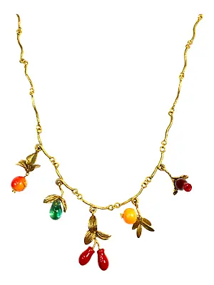 Retired Michael Michaud Limited Edition Fruit Charm Necklace • $198