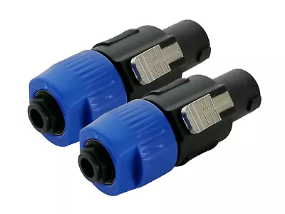 2pcs Speakon To 1/4  Inch Connector Pro Speak-On Male To 1/4 Female Plug Adapter • $13.74