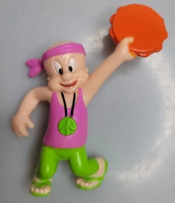 Vtg 1994 NOS Looney Tunes Elmer Fudd Holding Tambourine PVC Figurine -4 • $9.95