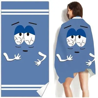 Funny Cartoon Bath Towel Towelie Large Gym Beach Towel Gift For Kids And Adults • £11.19