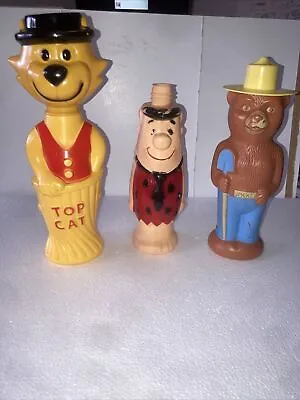 Vintage1960’s HannaBarbera Top Cat Fred Flintstone Smokey The Bear Soaky Tub Toy • $11