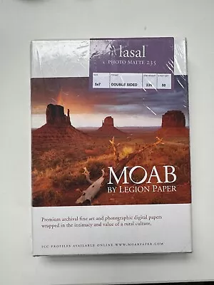 Moab Legion 5x7 Photo Paper Double Sided Matte 235 50 Sheets • $15