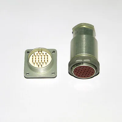 RS32TV РС32ТВ USSR Military M+F Plug&Socket Wire Cable 32pin Screw-in Connectors • $6.20