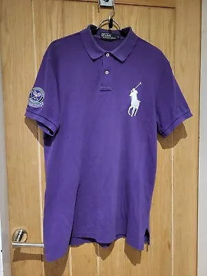 Polo Ralph Lauren Purple Wimbledon Polo Large Tshirt  • £19.99