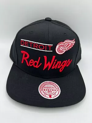 NWT Detroit Red Wings NHL Hockey Snapback Hat Adjustable Cap Mitchell & Ness • $24.99