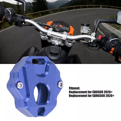 Blue CNC Motorcycle Accessories Key Shell Case Cover For Honda CB650R 2019-2021 • $12.84