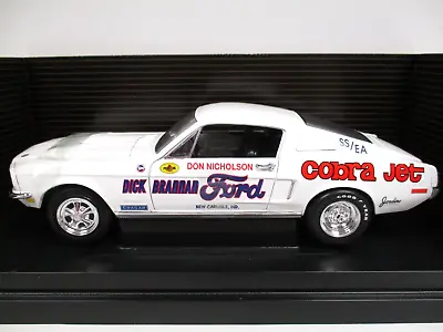 Ertl - Dyno Don Nicholson 1968 Ford Mustang Cobra Jet Super Stock Drag Car 1/18 • $69.95