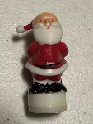 Vintage Replacement Santa Christmas Music Box/Magnetic Ice Rink Skate Spinner 2” • $18.99