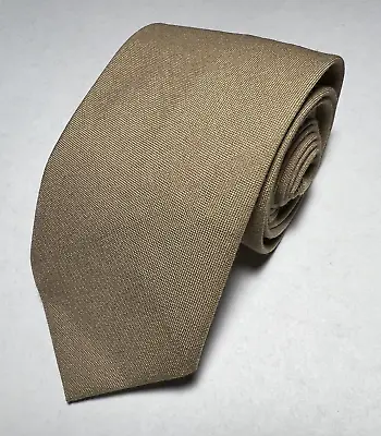 USMC US MARINE CORPS Military Khaki BROWN TIE • $16.99