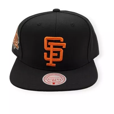 Mitchell & Ness San Francisco Giants Team Classic Coop Black Adjustable Snapback • $39.99