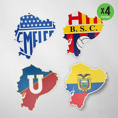 (4 Pack) Barcelona Emelec LDU Quito Ecuador Vinyl Sticker Decal Calcomania BSC • $29.99