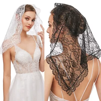 Lace Veils For Head Covering Latin Mass Mantilla Veils Catholic Veil For Church • £6.25