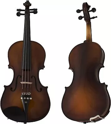 Cecilio CVN-EAV Ebony Fitted Solidwood Violin W/Hard Case 4/4 - Varnish Antique • $129.99