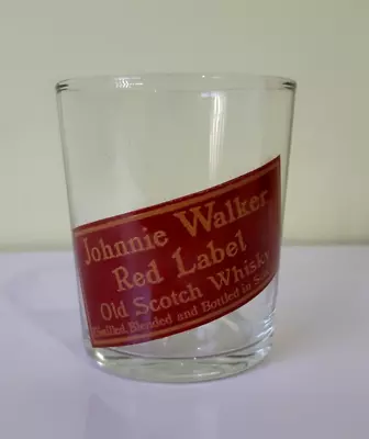 JOHNNIE WALKER Red Label SCOTCH WHISKEY Glass • $8.95