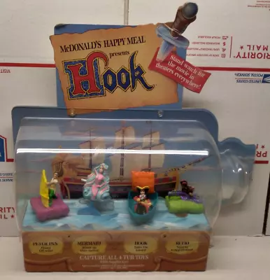 $60 • Buy VINTAGE 1991 McDONALD'S HAPPY MEAL RESTAURANT DISPLAY - DISNEY'S HOOK