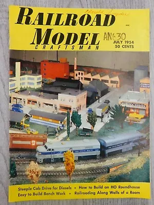 Railroad Model Craftsman JUL 1954 Vol. 23 No. 2 Trains Mancave Vintage Magazine • $12.53