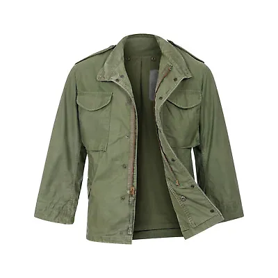 M65 Jacket US Original Vintage Army Surplus Camo Olive Desert Hunting Field Coat • £95.94