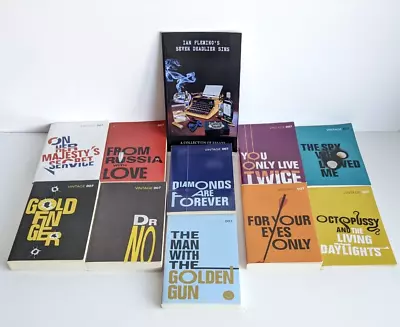 Vintage James Bond 007 Ian Fleming Paperback Bundle X 10 & Seven Deadlier Sins • £37.99