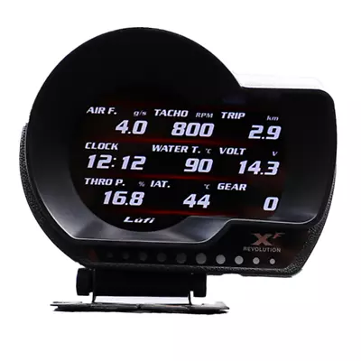 OBD2 Car Digital Head Up Monitor Oil Pressure Turbo Boost RPM Temperature Gauge • $107.90