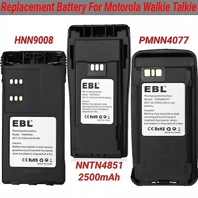 PMNN4077 Li-ion Radio Battery For Motorola XPR6550 XPR6500 XPR6300 XPR6350 Lot • $203.99