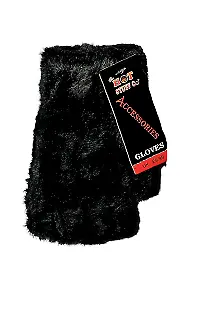 £5.99 • Buy Ladies Womens Soft Warm Half Finger Feather Feel Fluffy Plush Fingerless Gloves