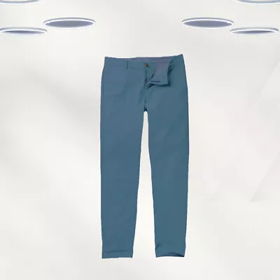 Ex Fat Face Women’s St Ives Chinos Trouser In Teal Blue (Defect) • £14.50