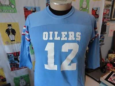 Vintage NFL Rawlings Houston Oilers Ken Stabler 12 Durene Jersey Youth XL • $37.99