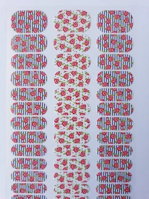 $7 • Buy Jamberry Full Sheet Blooming Garden Junior Nail Wrap Retired March 2018