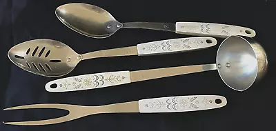 Vintage FLINT Arrowhead Harvest Wheat Stainless Cooking Utensils Lot Of 4 • $19.99